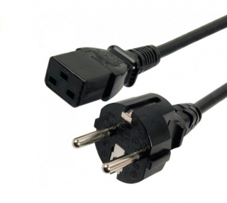 Napájecí kabel KU-PZ-C19-SCHUKO-1,8M-BL